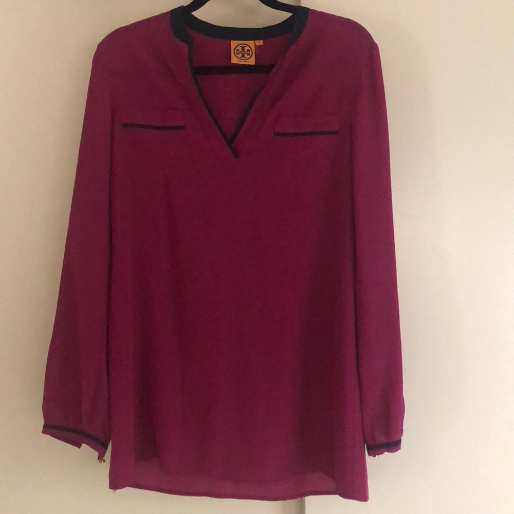 Tory Burch, silk blouse, size 10